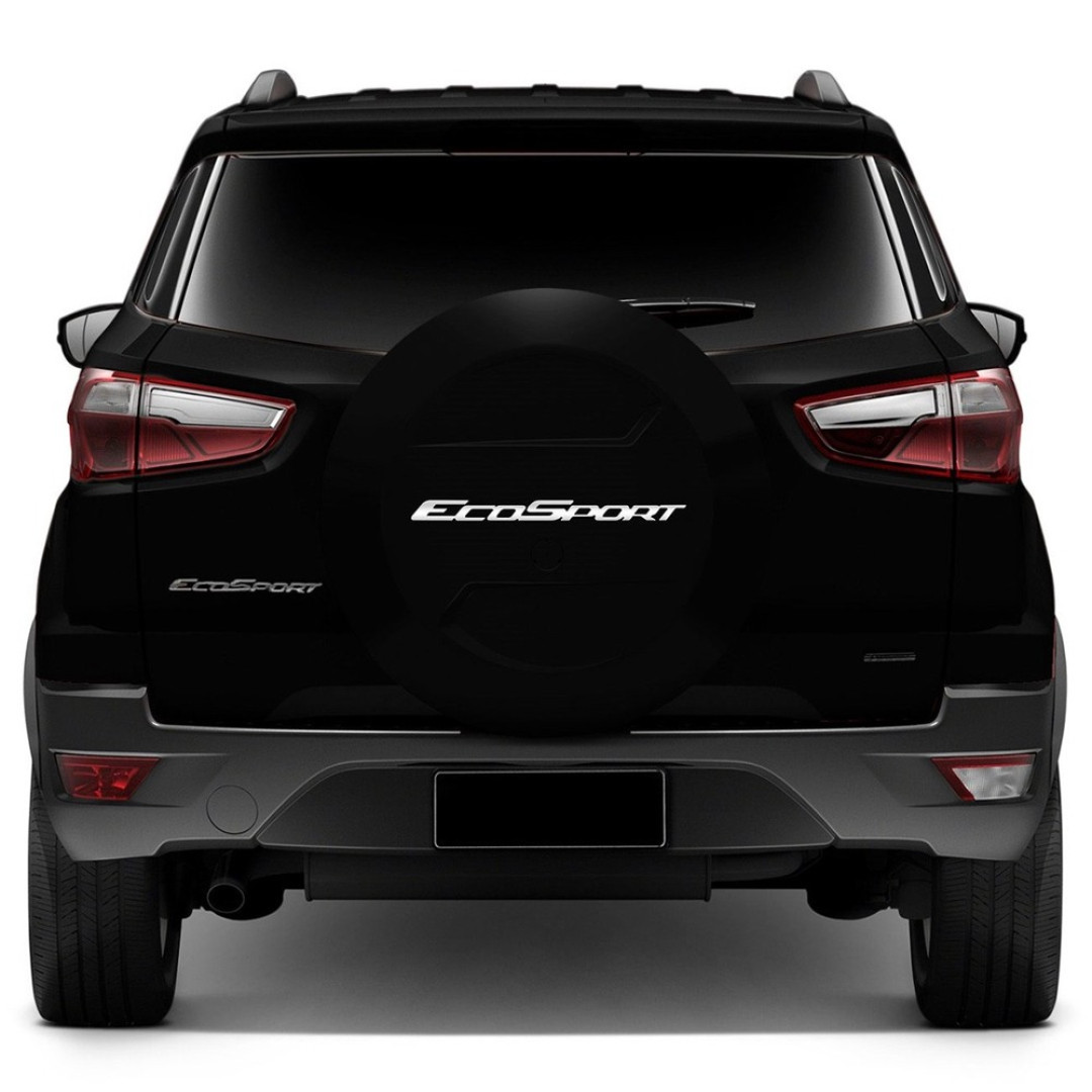 Capa Estepe Ford Ecosport 2003 A 2019 Preto Ebony Rígida com Furo para Trava Antifurto Bepo