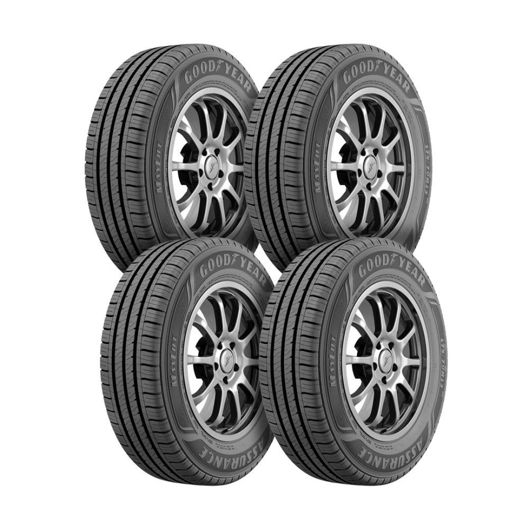 Kit 4 Pneus Aro 14 Goodyear 165/70R14 Assurance Maxlife 85T